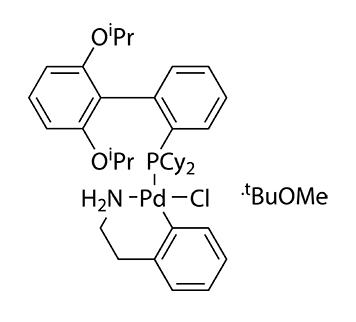 氯(2 -二环己膦基-2’,6’-二I -丙氧基- 1,1’-联苯)[2- (2-氨基乙基苯基)]钯(Ⅱ),甲基叔丁基醚