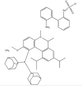 甲磺酸-2-(二-1-金刚烷基膦基)-3,6-二甲氧基-2’,4’,6’-三异丙基-1,1’-联苯(2-氨基-1,1’-联苯-2-基)钯(II) AdBrettPhos Pd G3