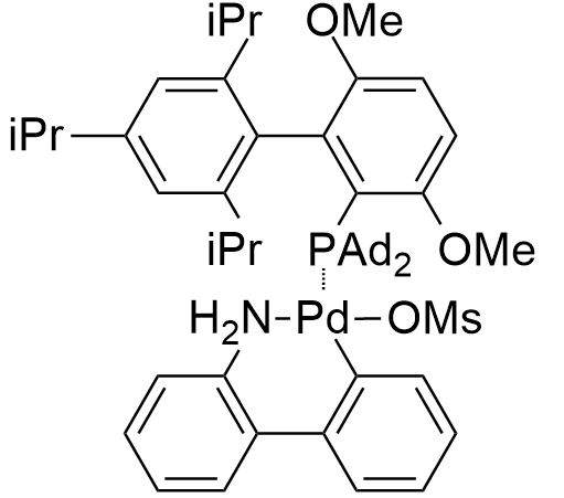 甲磺酸(2-二叔丁基膦-2’,4’,6’-三异丙基-3,6-二甲氧基联苯基)(2’-氨基-1,1’-联苯-2-基)钯(II) 
